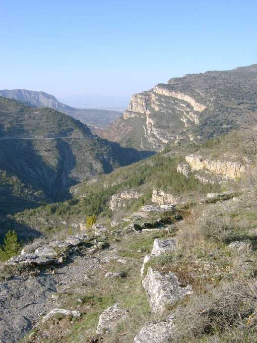 Sendero que recorre el Cañón